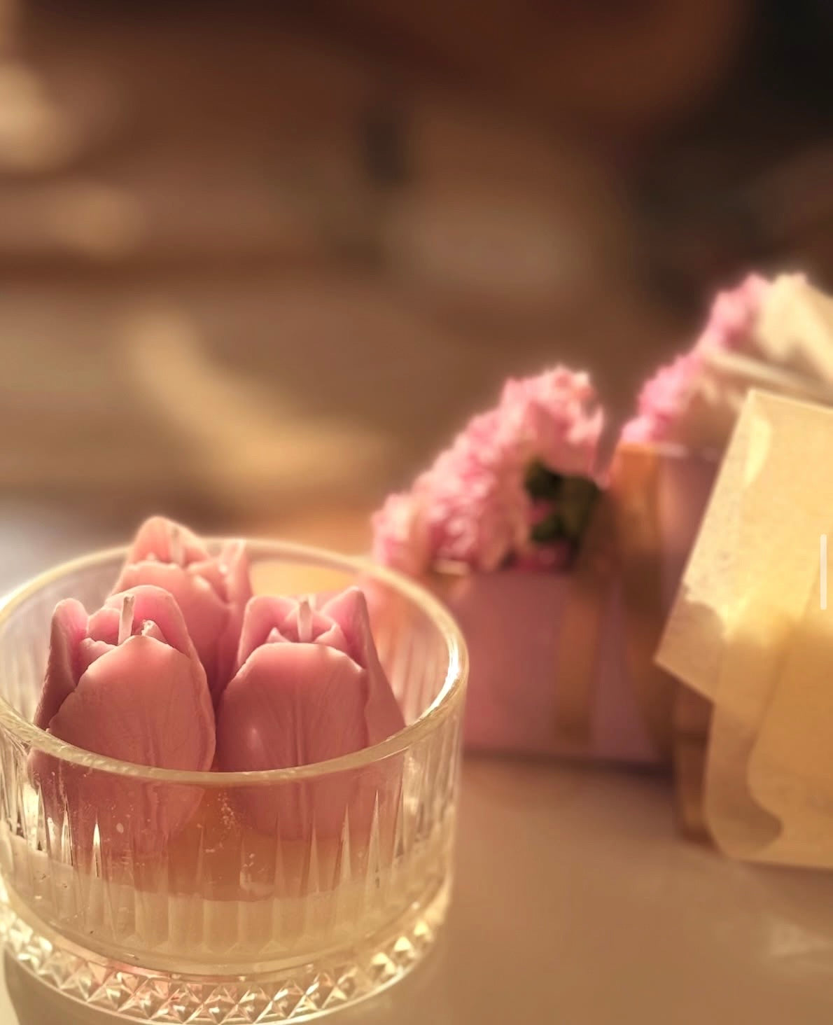 Lavender Tulip Jar Candle