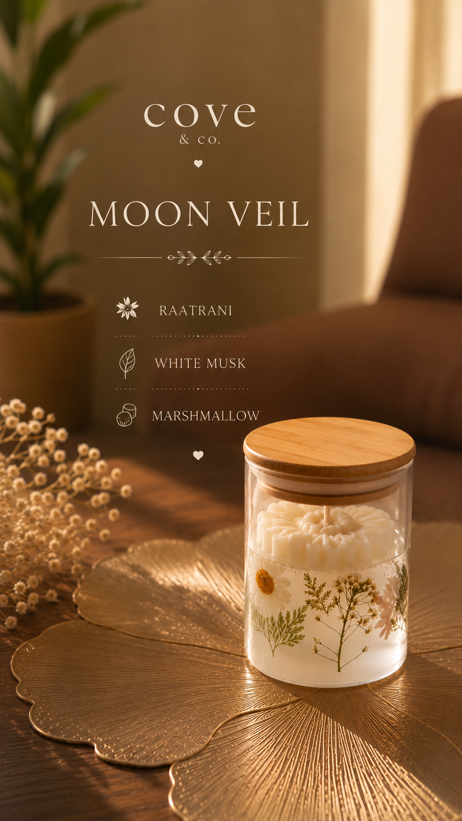 Floral Jar Candle