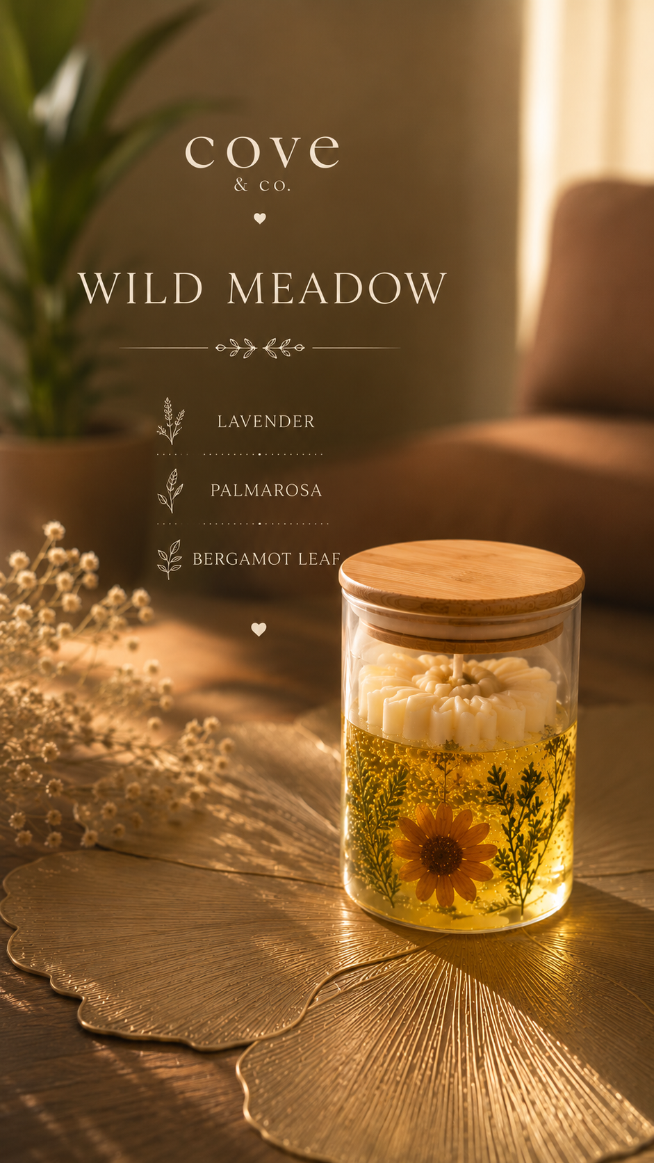 Floral Jar Candle