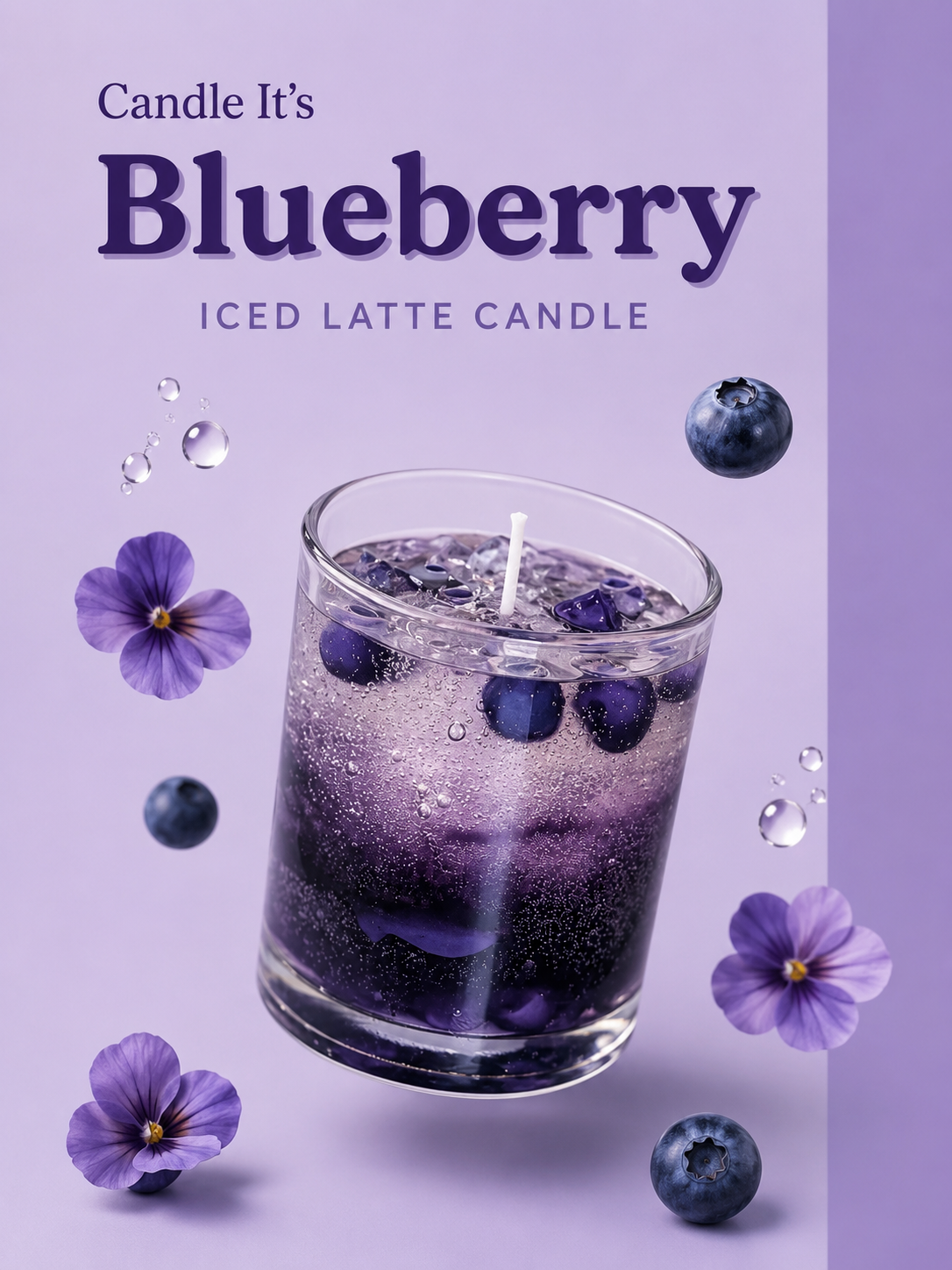Blueberry Iced Candle
