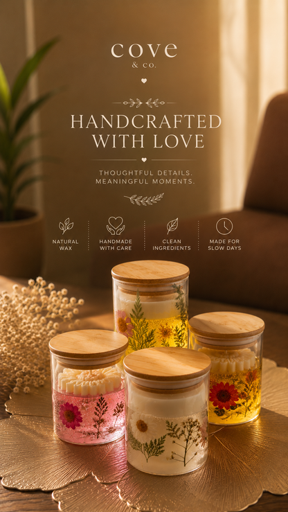 Floral Jar Candle