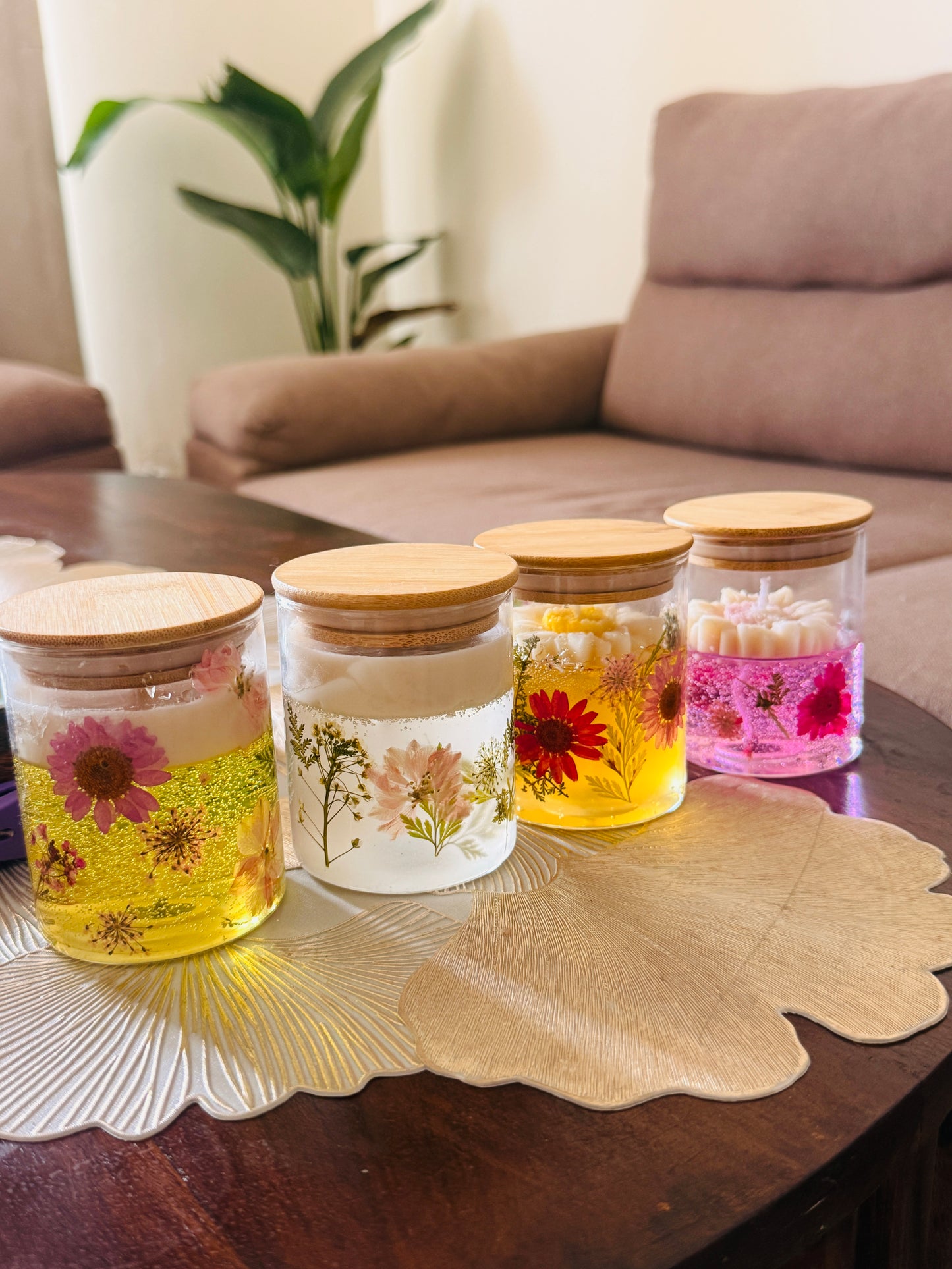 Floral Jar Candle