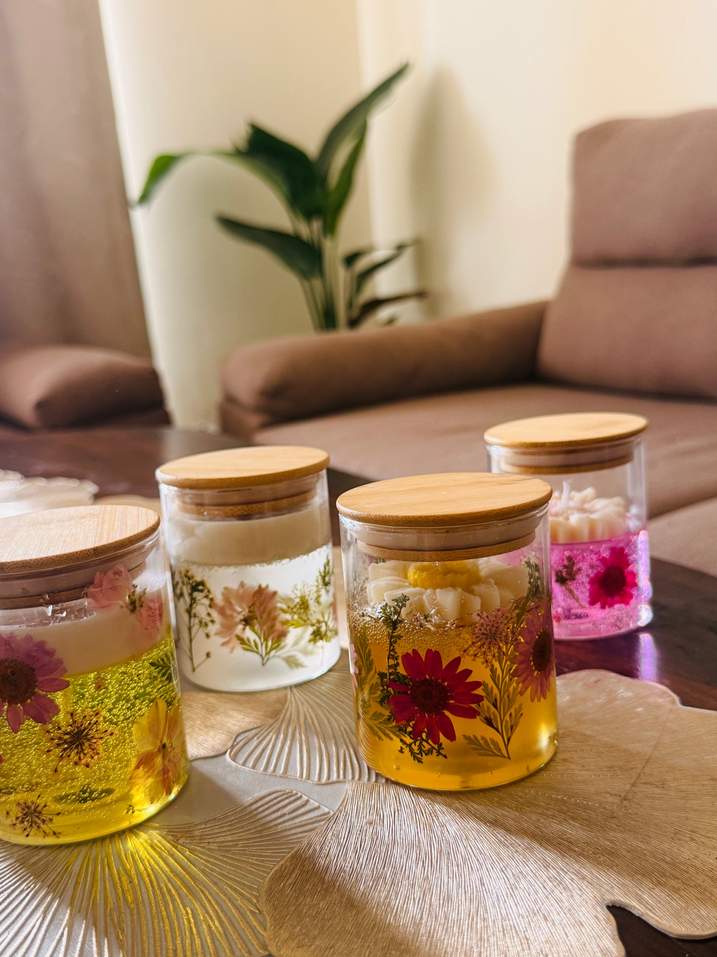 Floral Jar Candle