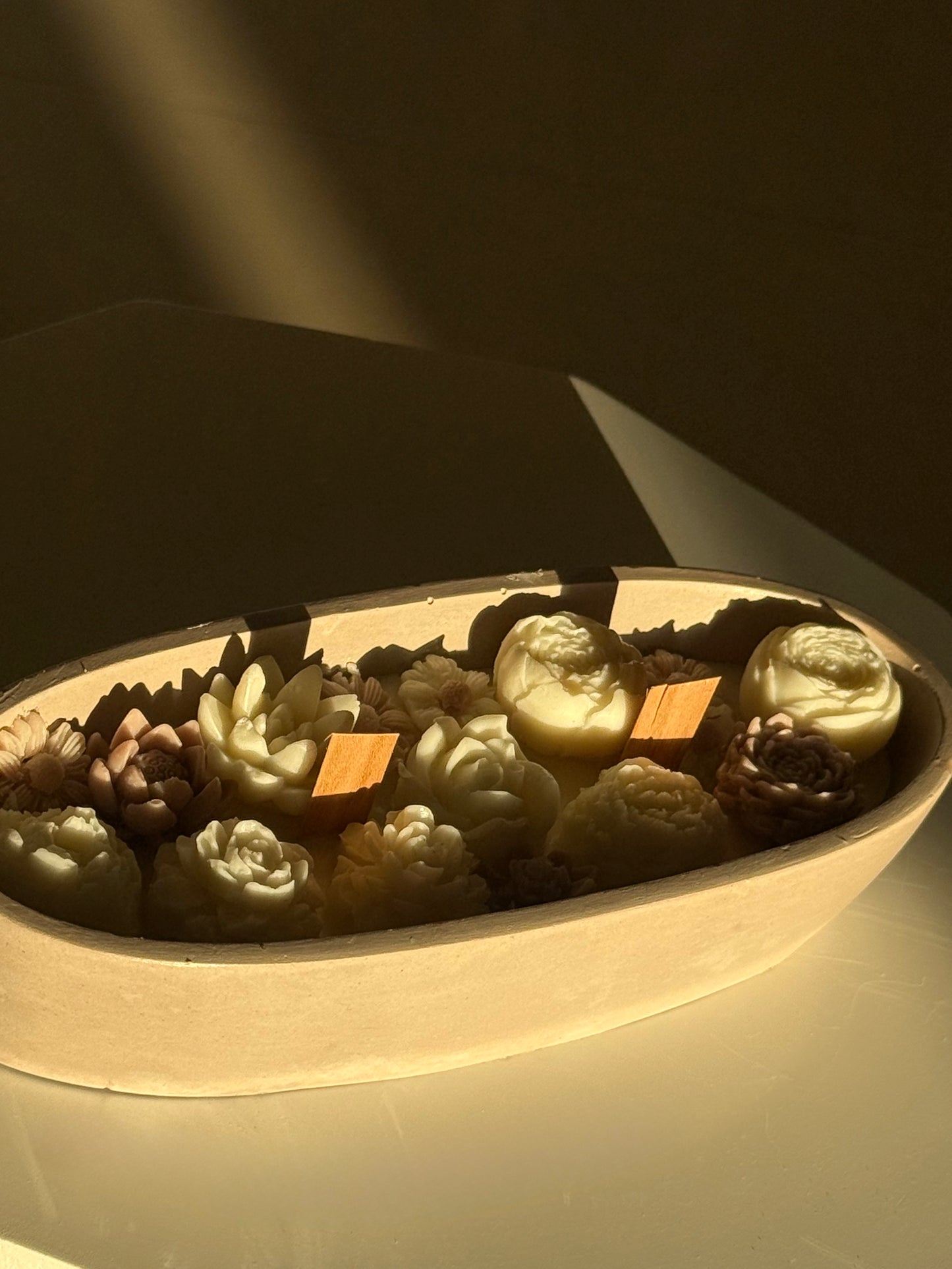 Floral Boat Candle