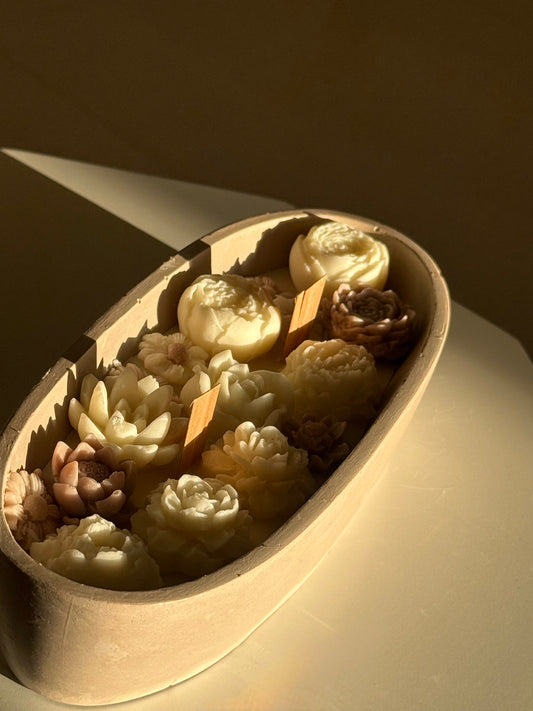 Floral Boat Candle