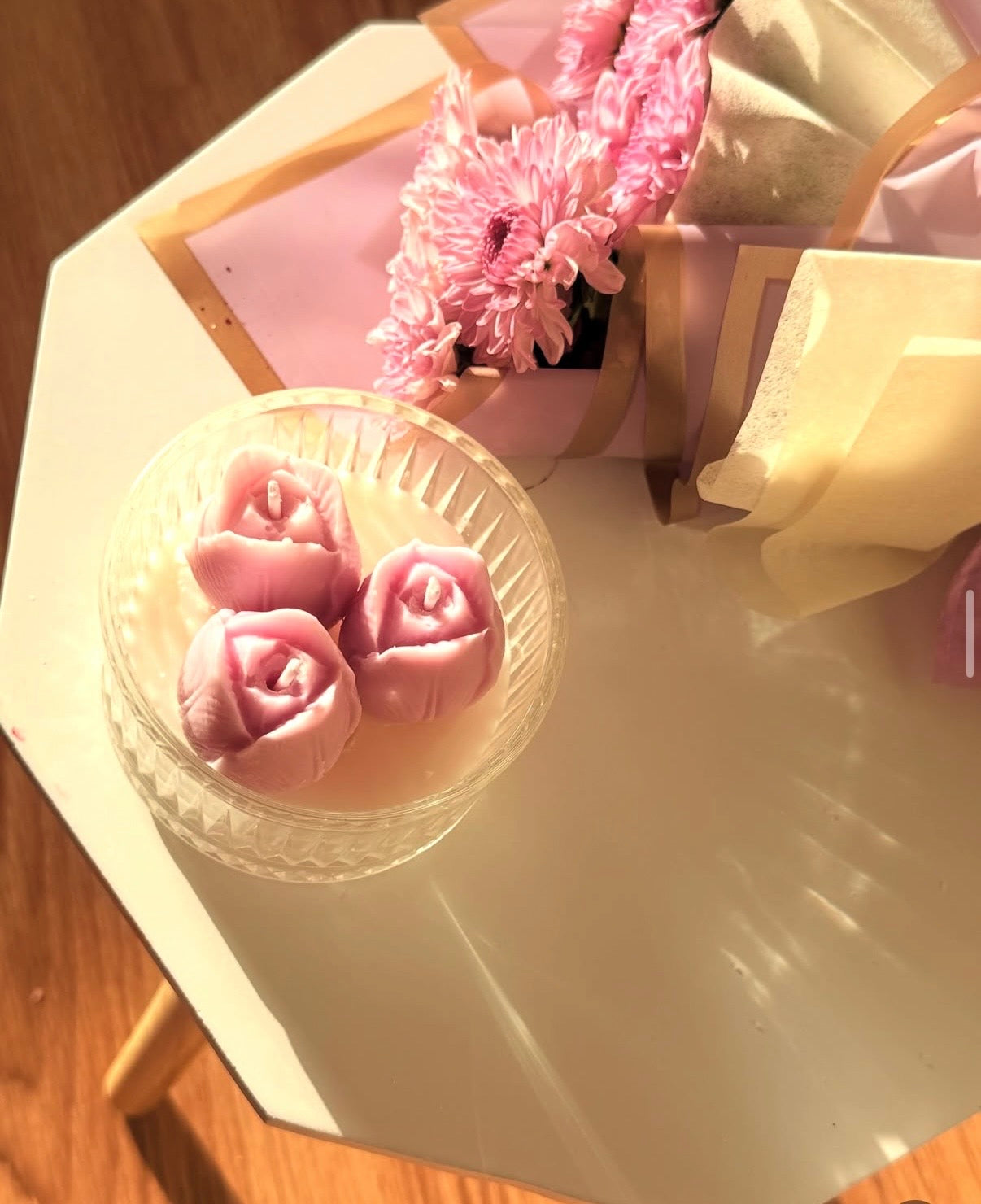 Lavender Tulip Jar Candle