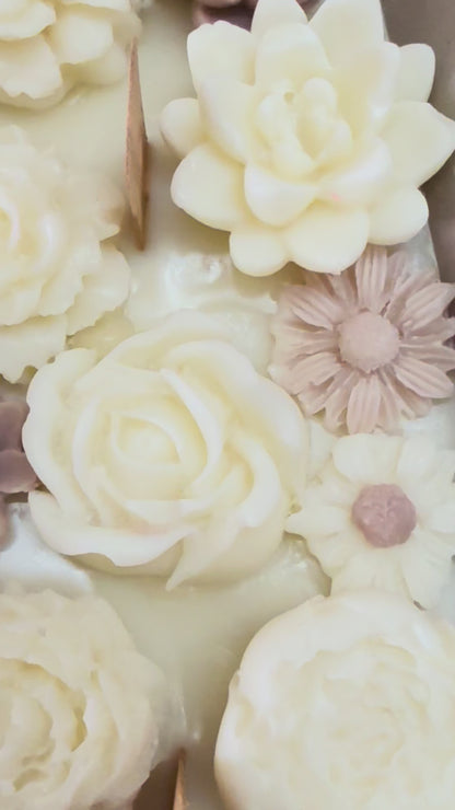 Floral Boat Candle